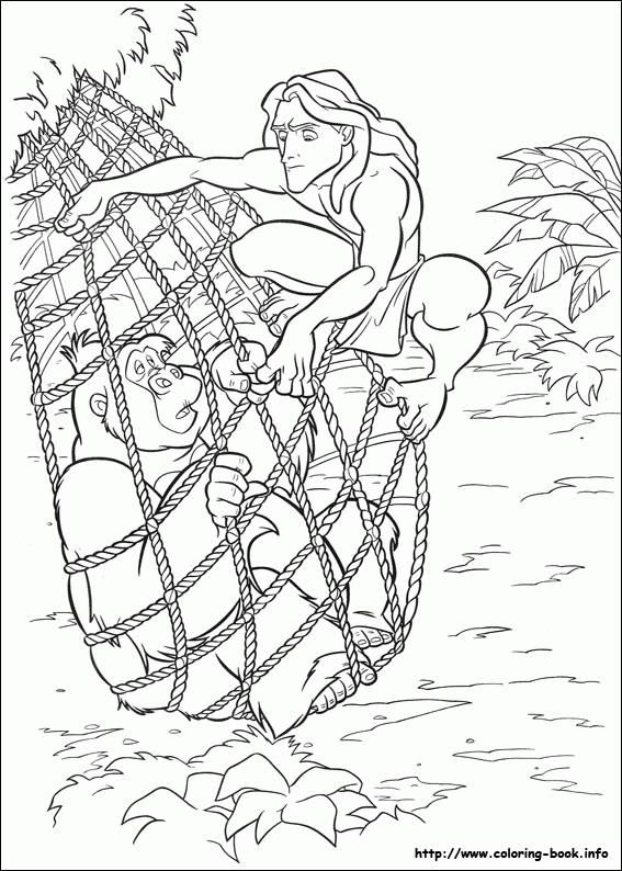 Tarzan kolorowanki
